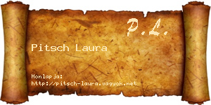 Pitsch Laura névjegykártya